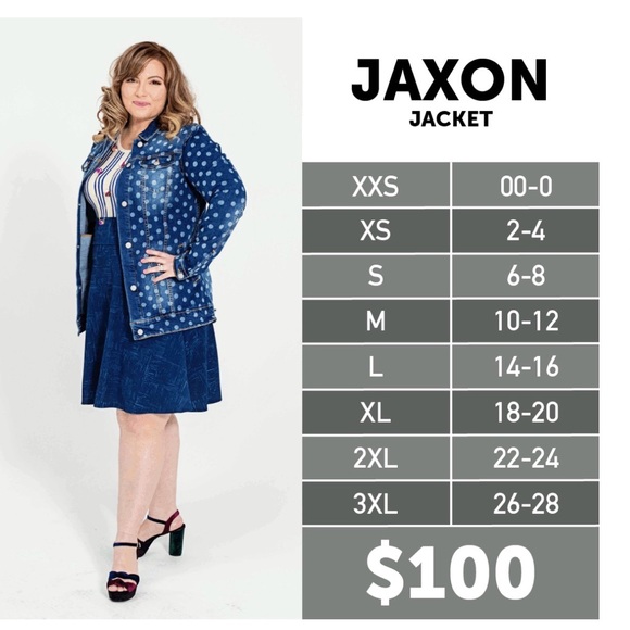 LuLaRoe Jaxon Embroidered Roses on Denim Jacket EUC 3XL - Picture 7 of 7